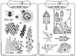 Honey Bee/Pretty Birdcage Rubber stamps Multi-buy - A5
